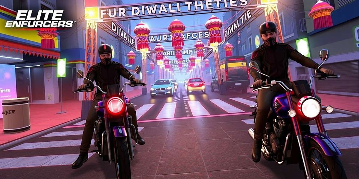 Elite Enforcers Diwali event with decorated streets and special missions